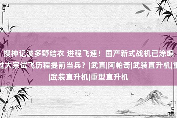 搜神记波多野结衣 进程飞速！国产新式战机已涂编号，或跳过大宗试飞历程提前当兵？|武直|阿帕奇|武装直升机|重型直升机