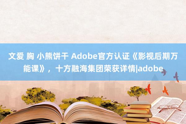 文爱 胸 小熊饼干 Adobe官方认证《影视后期万能课》，十方融海集团荣获详情|adobe